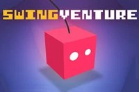 Este personaje va a comenzar una aventura columpiante para el juego Swingventure