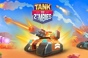 Tanque futurista disparando en un paisaje colorido con efectos de luz y explosiones