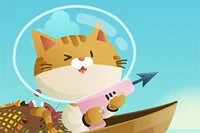 Conviértete en un gato y caza peces con arpón