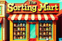 The Sorting Mart es un rompecabezas de ordenamiento de estantes que convierte