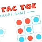Tablero con círculos rojos y azules en una cuadrícula, con texto de colores arriba