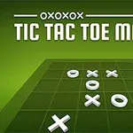 Tablero de juego verde con fichas de X y O en tres dimensiones