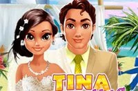 ¡Viste a Tina para su romántica boda en la playa y haz que su Gran Día sea