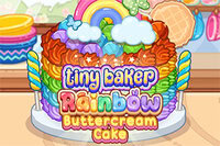 Hornea un arcoíris de dulzura en Tiny Baker Rainbow Buttercream Cake