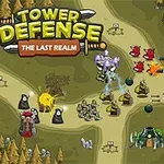 Paisaje con caminos serpenteantes, torres de defensa variadas y personajes fantásticos en un entorno boscoso