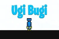 Ugi Bugi, el tierno osito azul de peluche, necesita llegar a la bandera