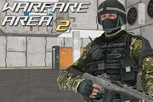 Soldado en uniforme táctico y casco sosteniendo un arma en un entorno industrial