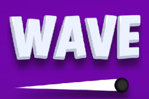 La imagen muestra la palabra WAVE en letras blancas en un fondo morado con una esfera negra y una línea blanca diagonal debajo
