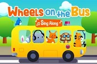Las ruedas del autobús giran en este juego de actividad para niños