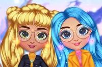 Viste chicas e-girls en invierno