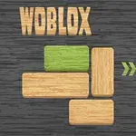 Bloques de madera en un patrón con uno verde sobre un fondo oscuro texturizado