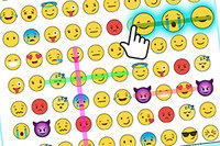 Un crucigrama con emoticonos sonrientes