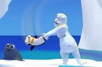 Catapulta, lanza y avienta al pingüino
