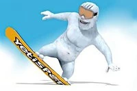 Guía al Yeti por la pendiente y elimina algunos pingüinos
