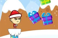 ¡Ayuda a este joven Santa a lanzar tantos regalos como puedas en 30 segundos!